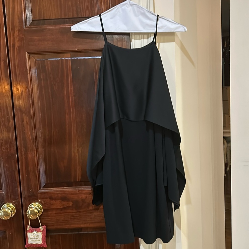 Trina Turk Black Cold Shoulder Dress